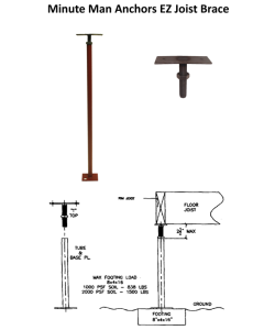 ANCHOR EZ-JOIST BRACE FOR UNDER DOORS & WINDOWS