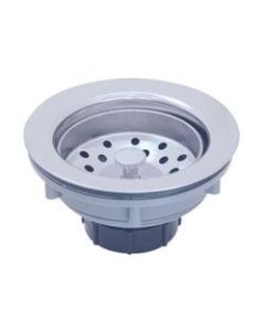 KITCHEN SINK STRAINER WITH BASKET COMPLETE, CHROME