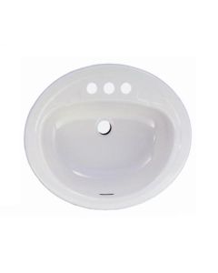 SINK LAVATORY 17X19.5 MARBLE WHITE