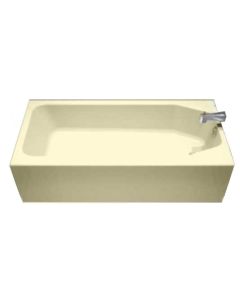 TUB 60X30 FIBERGLASS BISCUIT RIGHT DRAIN NO OVERFLOW