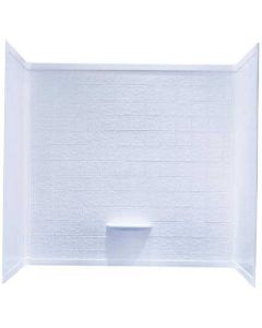 TUB SURROUND 30X60 ABS WHITE 3 PIECE