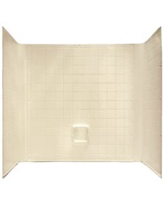 TUB SURROUND 54X40 ABS IVORY 3 PIECE 