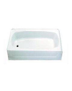 TUB 54X28 FIBERGLASS LEFT HAND DRAIN WHITE 5 YEAR WARRANTY