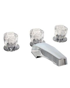 FAUCET SHOWER/BATH GARDEN 3 VALVE CHROME FINISH BRASS UNDERBODY