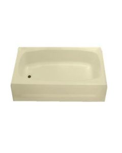 TUB 54X27 ABS IVORY LEFT HAND DRAIN WITH FOAM PLATFORM