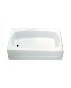 TUB 54X27 ABS WHITE LEFT HAND DRAIN WITH FOAM PLATFORM