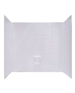 TUB SURROUND 54X27 ABS WHITE 1 PIECE