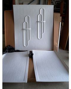 SHOWER WALL 35X60 ABS WHITE PIECE 