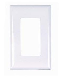 ELECTRICAL WALL PLATE WHITE SNAP STYLE FOR SELF CONTAINED SWITCH OR OUTLET