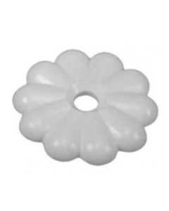 ROSETTE WHITE CEILING BUTTON 250/PKG 