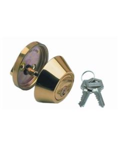 LOCK DEADBOLT  BRASS