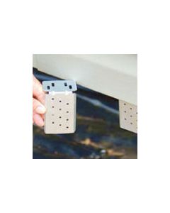 GALVANIZED  SKIRT HANGER BRACKET FOR UNDERMOUNT OF HOME PREPUNCH 50/CTN.  SOLD/CTN