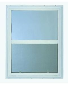 WINDOW 14X26.5 FROSTED GLASS WHITE VINYL THERMAL PANE 20 YEAR WARRANTY