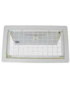 WITTEN MANUAL OPEN/CLOSE FOUNDATION VENT WHITE FITS R/O 8