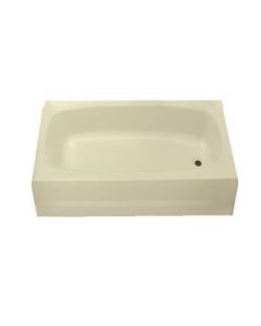 TUB 54X27 ABS IVORY RIGHT HAND DRAIN WITH FOAM PLATFORM