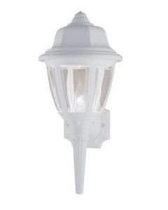 PORCH LIGHT WITH CLEAR LENS WHITE